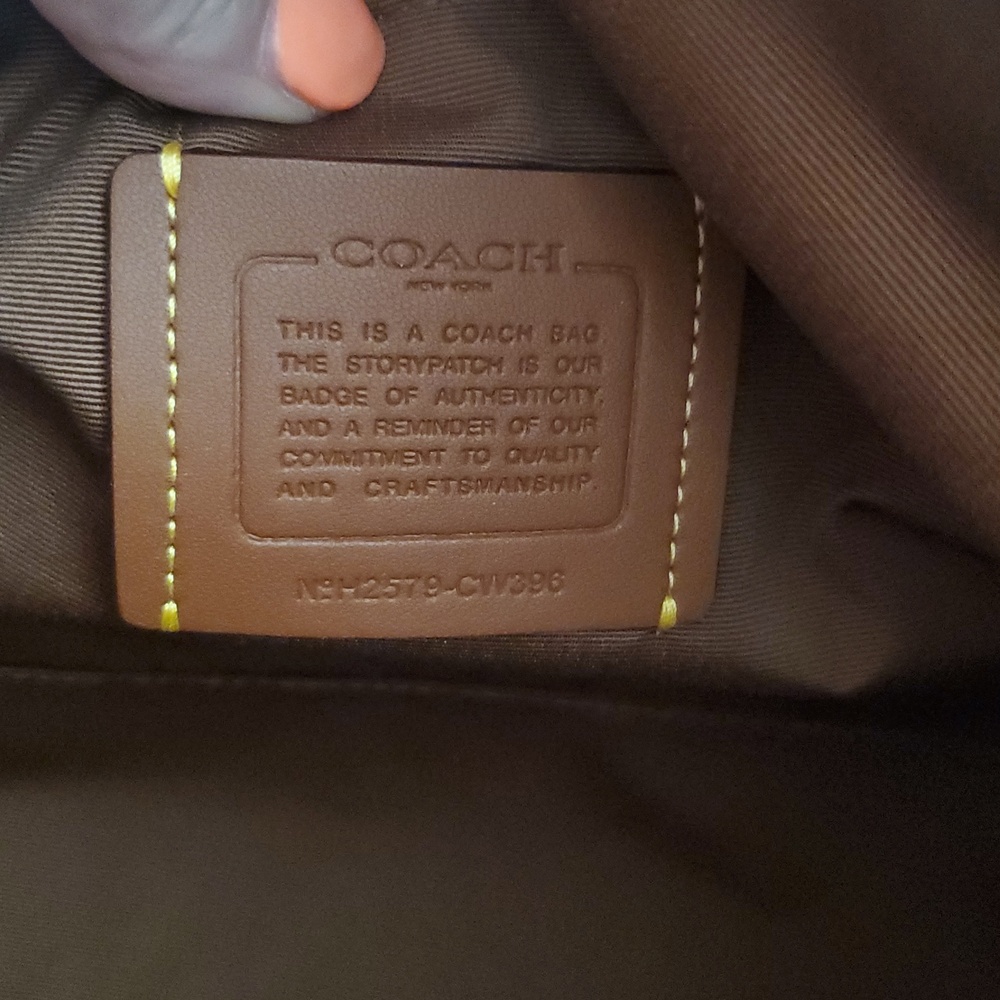 🌟Coach Fiona Zip Tote Bag In Signature Canvas - brown/copper/gold 🌟 - Picture 8 of 8
